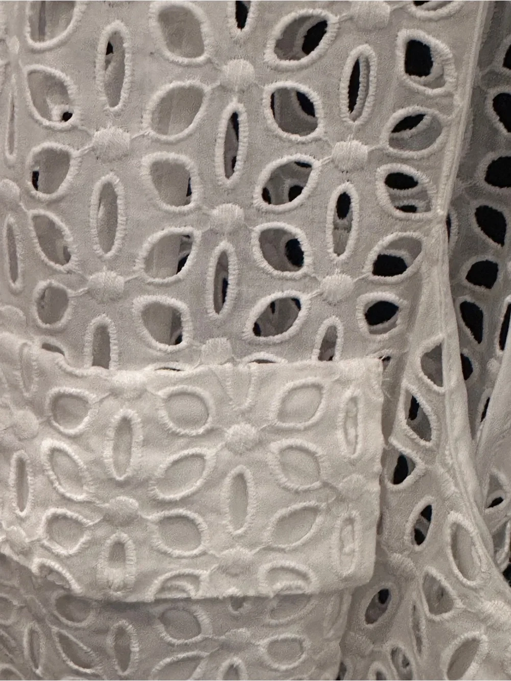 CeCe White Eyelet Drawstring Vest - Picture 3 of 4